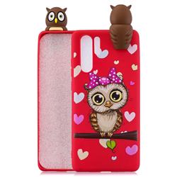 Bow Owl Soft 3D Climbing Doll Soft Case for Huawei P30 Pro