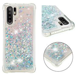 Dynamic Liquid Glitter Sand Quicksand Star TPU Case for Huawei P30 Pro - Silver