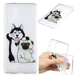 Selfie Dog Clear Varnish Soft Phone Back Cover for Huawei P30 Pro