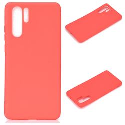 Candy Soft Silicone Protective Phone Case for Huawei P30 Pro - Red