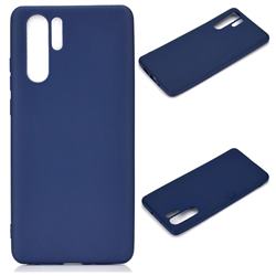 Candy Soft Silicone Protective Phone Case for Huawei P30 Pro - Dark Blue