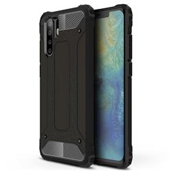 King Kong Armor Premium Shockproof Dual Layer Rugged Hard Cover for Huawei P30 Pro - Black Gold