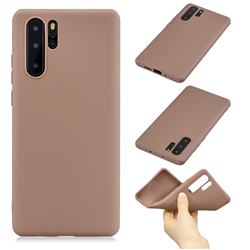 Candy Soft Silicone Phone Case for Huawei P30 Pro - Coffee