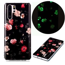 Rose Flower Noctilucent Soft TPU Back Cover for Huawei P30 Pro
