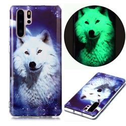 Galaxy Wolf Noctilucent Soft TPU Back Cover for Huawei P30 Pro