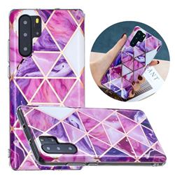Purple Dream Triangle Painted Marble Electroplating Protective Case for Huawei P30 Pro