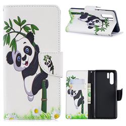 Bamboo Panda Leather Wallet Case for Huawei P30 Pro