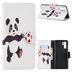 Football Panda Leather Wallet Case for Huawei P30 Pro