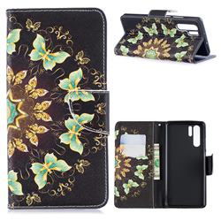 Circle Butterflies Leather Wallet Case for Huawei P30 Pro