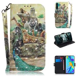 Beast Zoo 3D Painted Leather Wallet Phone Case for Huawei P30 Pro