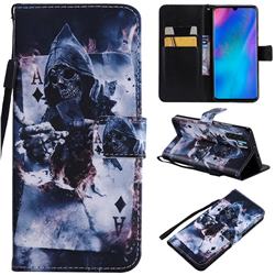 Skull Magician PU Leather Wallet Case for Huawei P30 Pro
