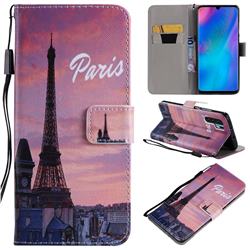 Paris Eiffel Tower PU Leather Wallet Case for Huawei P30 Pro