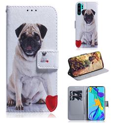 Pug Dog PU Leather Wallet Case for Huawei P30 Pro