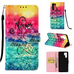 Colorful Dream Catcher 3D Painted Leather Wallet Case for Huawei P30 Pro
