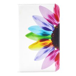 Seven-color Flowers Folio Stand Leather Wallet Case for Samsung Galaxy Tab 3 7.0 inch P3200