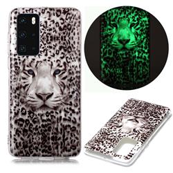 Leopard Tiger Noctilucent Soft TPU Back Cover for Huawei P40