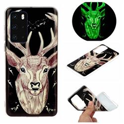 Fly Deer Noctilucent Soft TPU Back Cover for Huawei P40