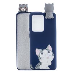 Big Face Cat Soft 3D Climbing Doll Soft Case for Huawei P40