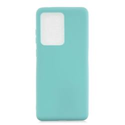 Candy Soft Silicone Protective Phone Case for Huawei P40 - Light Blue