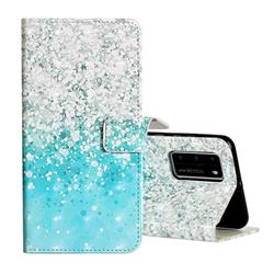 Sea Sand 3D Painted Leather Phone Wallet Case for Huawei P40