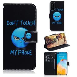 Not Touch My Phone PU Leather Wallet Case for Huawei P40