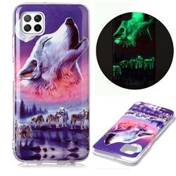 Wolf Howling Noctilucent Soft TPU Back Cover for Huawei P40 Lite