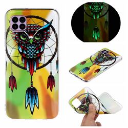 Owl Wind Chimes Noctilucent Soft TPU Back Cover for Huawei P40 Lite