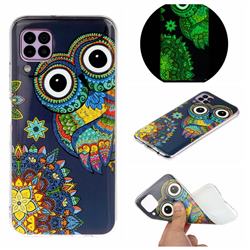 Tribe Owl Noctilucent Soft TPU Back Cover for Huawei P40 Lite
