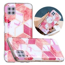 Cherry Glitter Painted Marble Electroplating Protective Case for Huawei P40 Lite