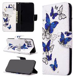 Flying Butterflies Leather Wallet Case for Huawei P40 Lite