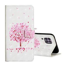 Sakura Flower Tree 3D Painted Leather Phone Wallet Case for Huawei P40 Lite