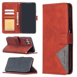 Binfen Color BF05 Prismatic Slim Wallet Flip Cover for Huawei P40 Lite - Brown