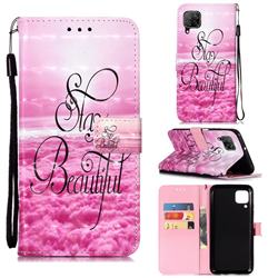 Beautiful 3D Painted Leather Wallet Case for Huawei P40 Lite