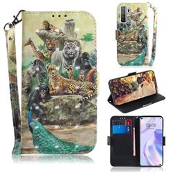 Beast Zoo 3D Painted Leather Wallet Phone Case for Huawei P40 Lite 5G