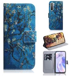 Apricot Tree PU Leather Wallet Case for Huawei P40 Lite 5G