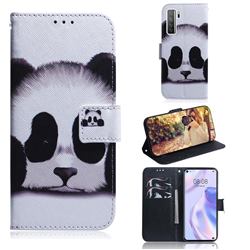 Sleeping Panda PU Leather Wallet Case for Huawei P40 Lite 5G