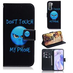 Not Touch My Phone PU Leather Wallet Case for Huawei P40 Lite 5G