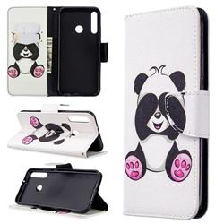 Lovely Panda Leather Wallet Case for Huawei P40 Lite E