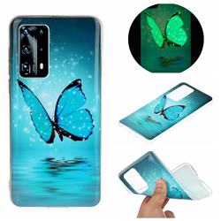 Butterfly Noctilucent Soft TPU Back Cover for Huawei P40 Pro