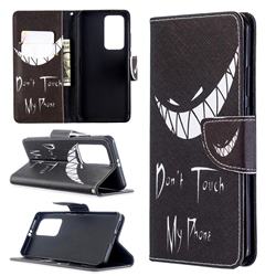 Crooked Grin Leather Wallet Case for Huawei P40 Pro