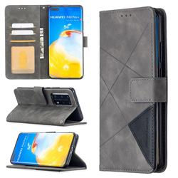 Binfen Color BF05 Prismatic Slim Wallet Flip Cover for Huawei P40 Pro - Gray