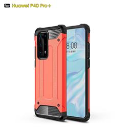 King Kong Armor Premium Shockproof Dual Layer Rugged Hard Cover for Huawei P40 Pro+ / P40 Plus 5G - Big Red