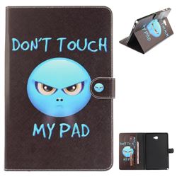 Not Touch My Phone Painting Tablet Leather Wallet Flip Cover for Samsung Galaxy Tab A 10.1 with S-Pen P580 P585