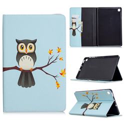 Owl on Tree Folio Stand Leather Wallet Case for Samsung Galaxy Tab S6 Lite P610 P615
