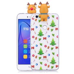 Christmas Bow Soft 3D Climbing Doll Soft Case for Huawei P8 Lite 2017 / P9 Honor 8 Nova Lite
