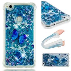 Flower Butterfly Dynamic Liquid Glitter Sand Quicksand Star TPU Case for Huawei P8 Lite 2017 / P9 Honor 8 Nova Lite