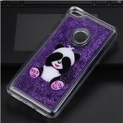 Naughty Panda Glassy Glitter Quicksand Dynamic Liquid Soft Phone Case for Huawei P8 Lite 2017 / P9 Honor 8 Nova Lite