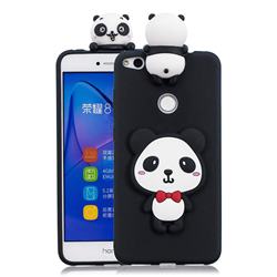 Red Bow Panda Soft 3D Climbing Doll Soft Case for Huawei P8 Lite 2017 / P9 Honor 8 Nova Lite