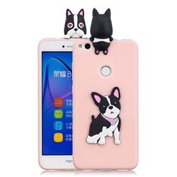 Cute Dog Soft 3D Climbing Doll Soft Case for Huawei P8 Lite 2017 / P9 Honor 8 Nova Lite