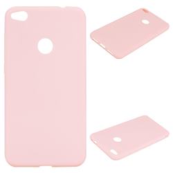 Candy Soft Silicone Protective Phone Case for Huawei P8 Lite 2017 / P9 Honor 8 Nova Lite - Light Pink